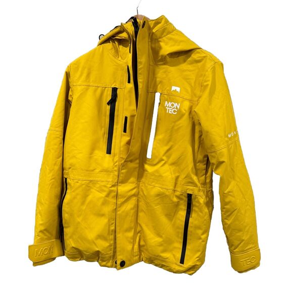 MonTec Women's Yellow Fawk Activewear Ski Insulated Hoodie Jacket Size XS - Picture 1 of 10